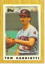 1987 Topps Mini Leaders Baseball Cards 050      Tom Candiotti